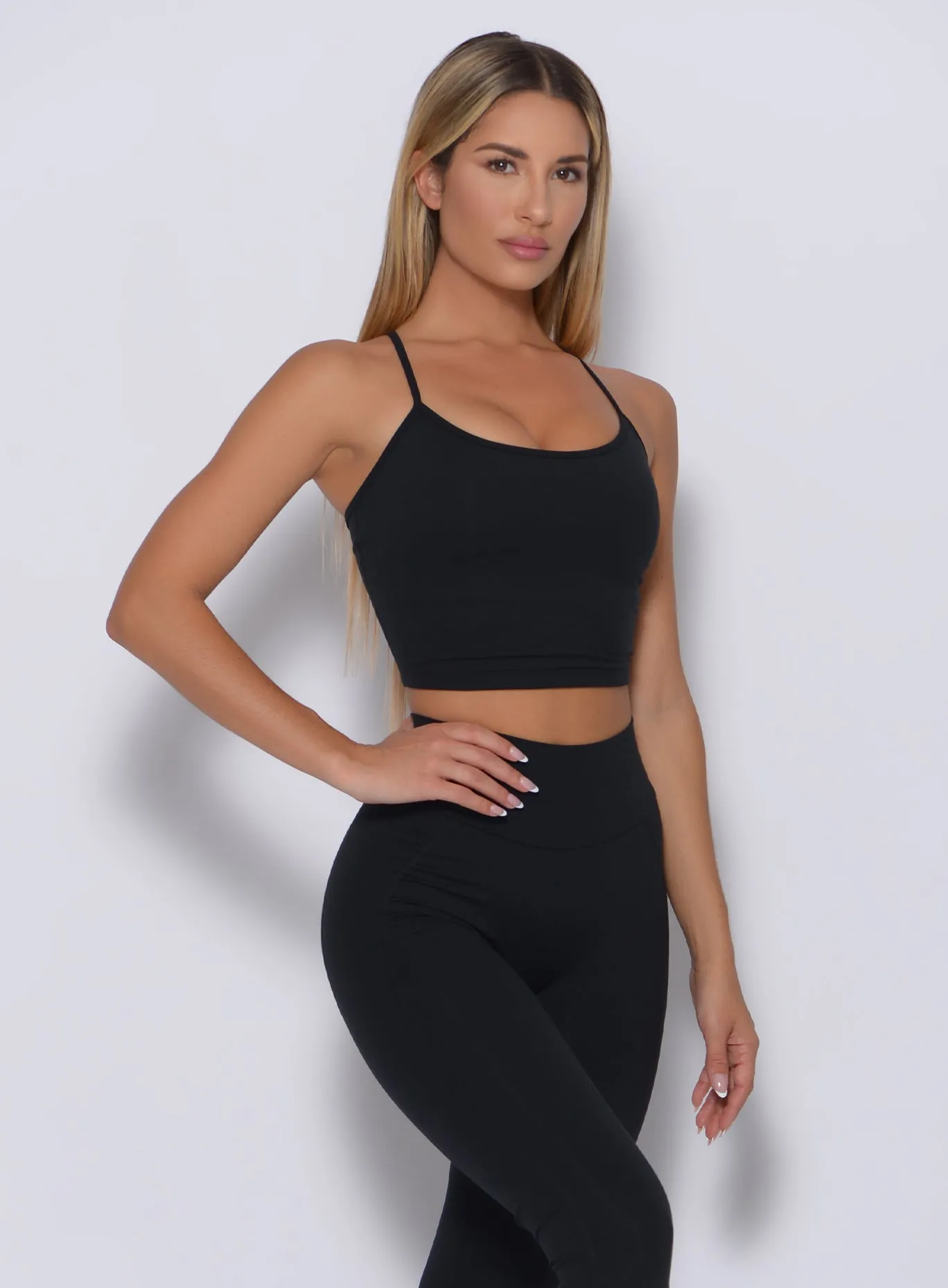 Contrast Binding Relax Long Bra