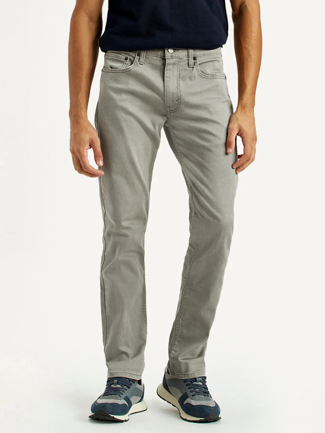 Men's 511 Grey Overdyed Slim Fit Mid Rise Jeans Durable Weave