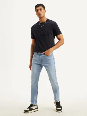 Men's 512 Light Blue Slim Tapered Fit Mid Rise Jeans Hidden Rivet Details