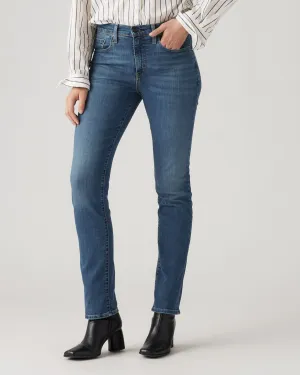 Levi's? Womens 724 High Rise Straight Leg Jeans - Blue Wave Dark Clean Cut