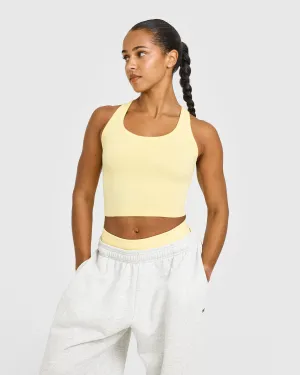 temperature regulation Power Balance Cotton Fitted Mid Vest | Sherbert Yellow
