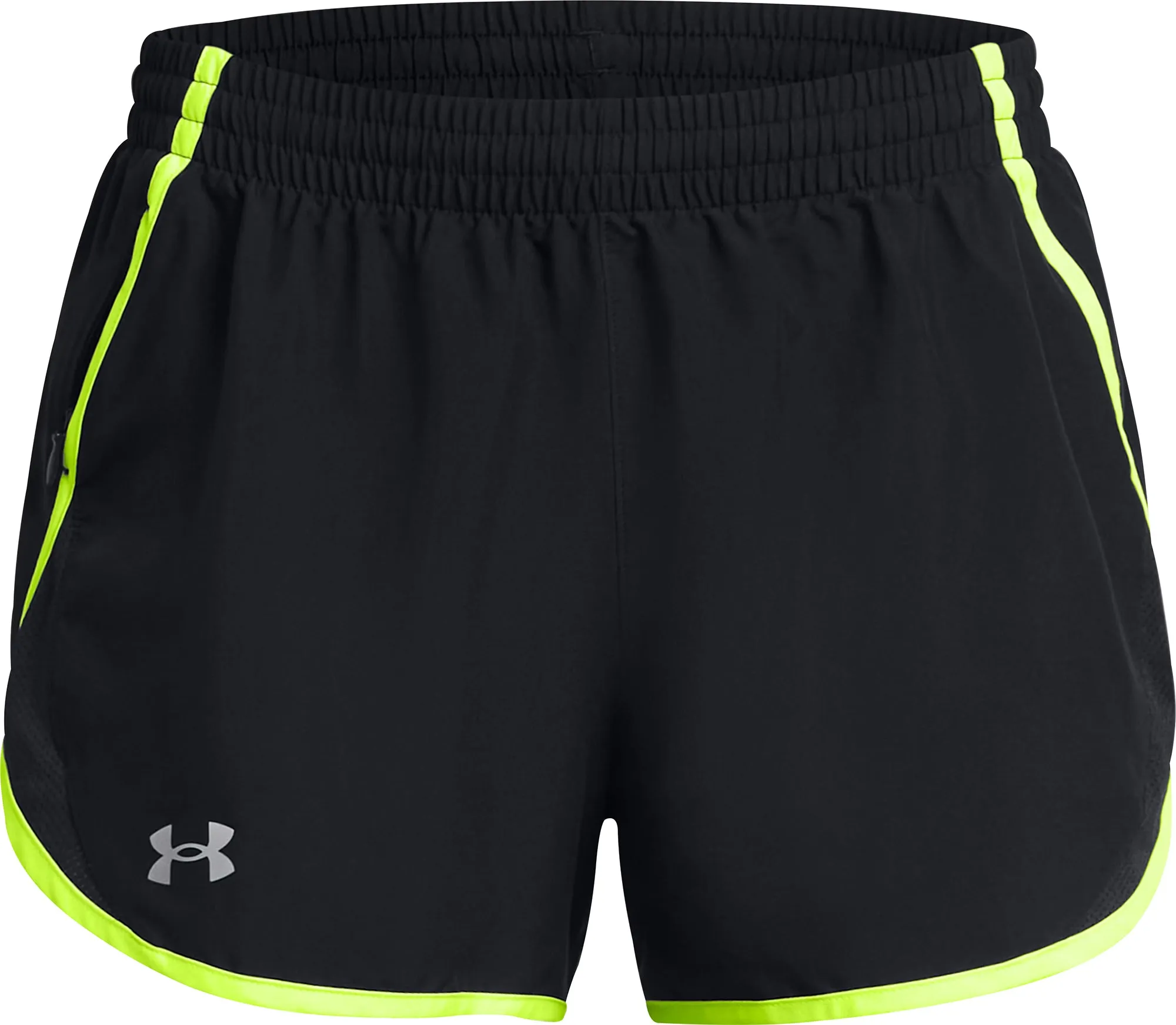 skateboarding outfit Formal Occasion Under Armour Fly By 3 Inch Womens Running Shorts - Black