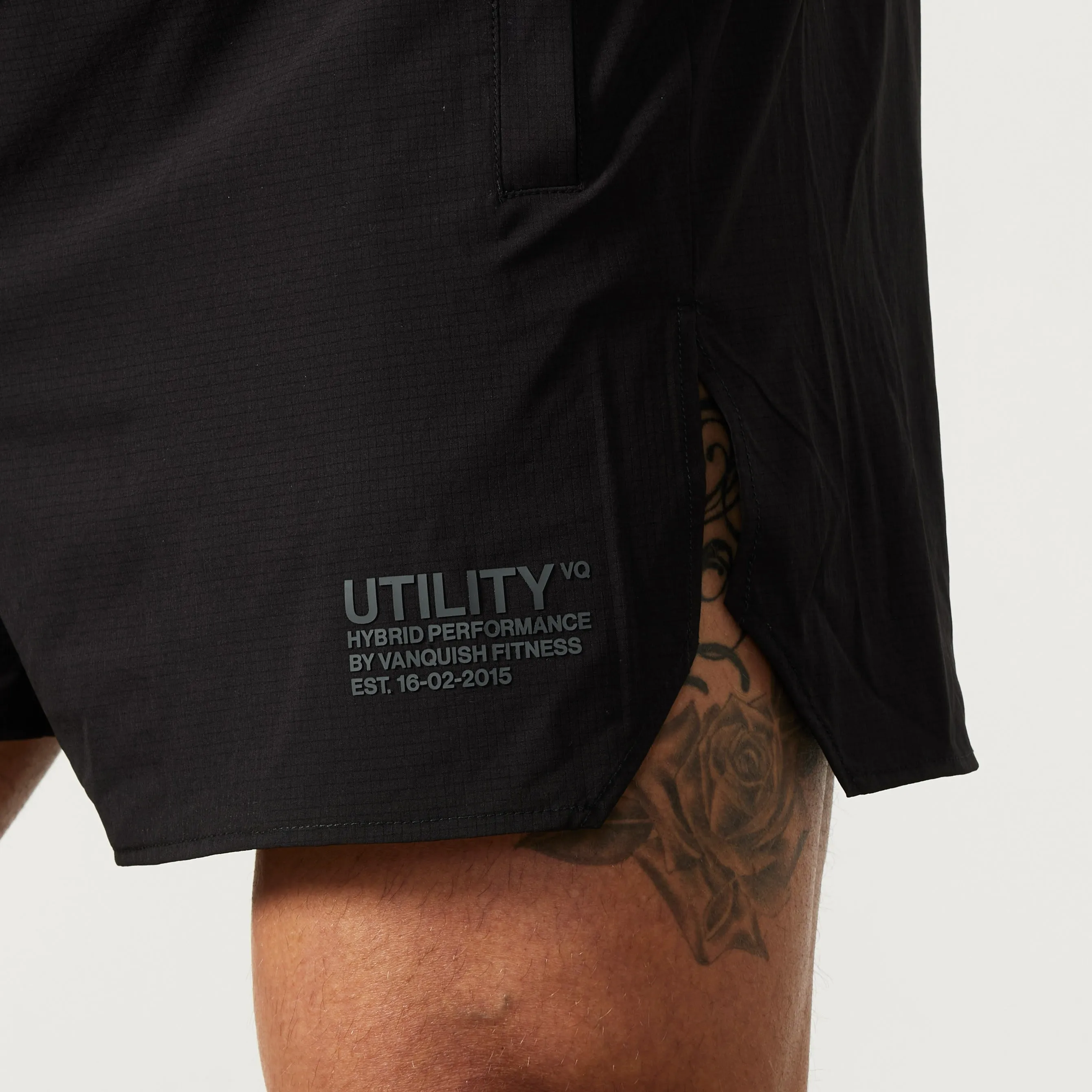 Vanquish Utility Black Performance Shorts Stretch Fit Design Gentle On Skin