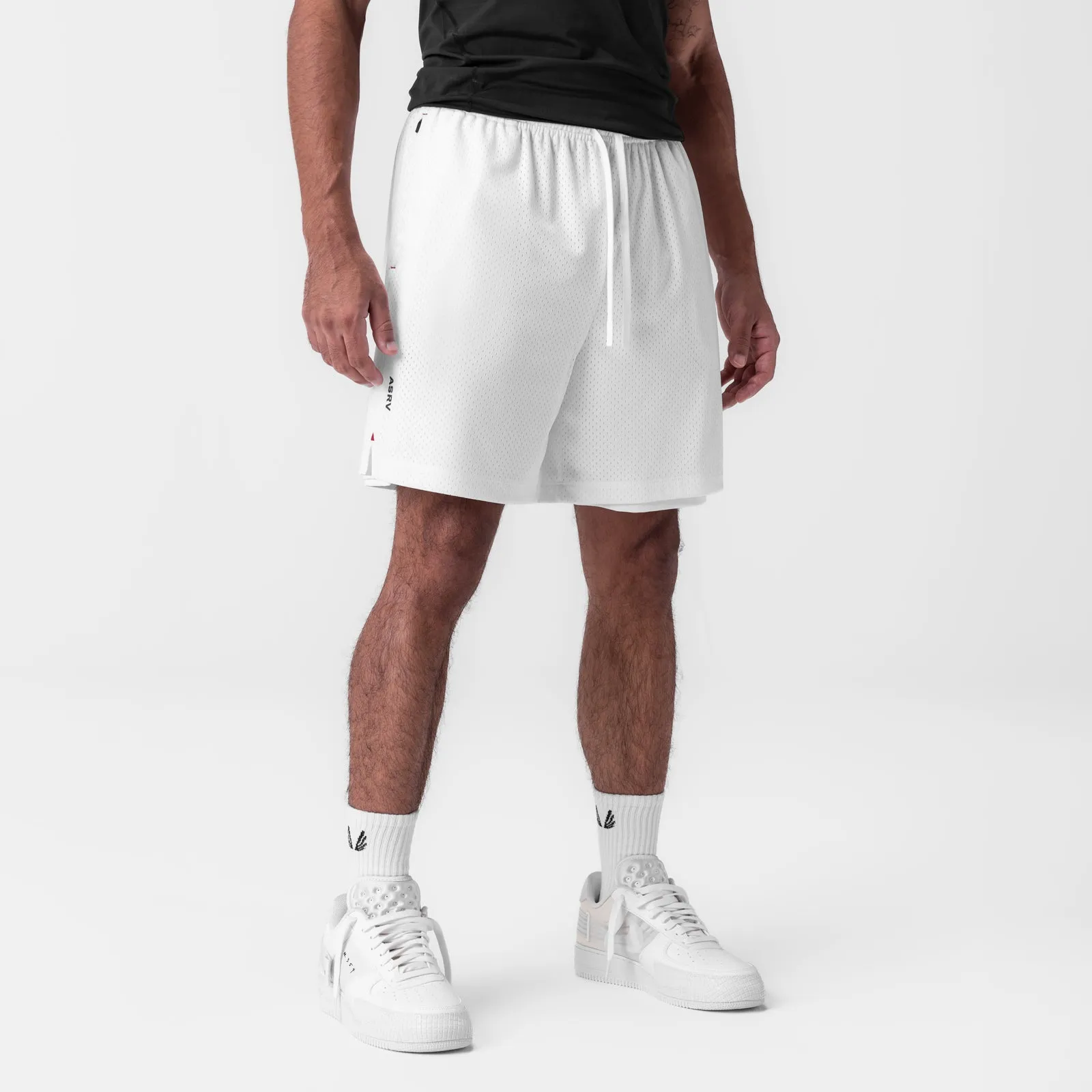0988. Reversible 2-in-1 Short - White No Slip Gripper sports event