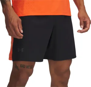 Under Armour Launch Elite 7 Inch Mens Running Shorts - Black Low Bulk Waistband Leather Look