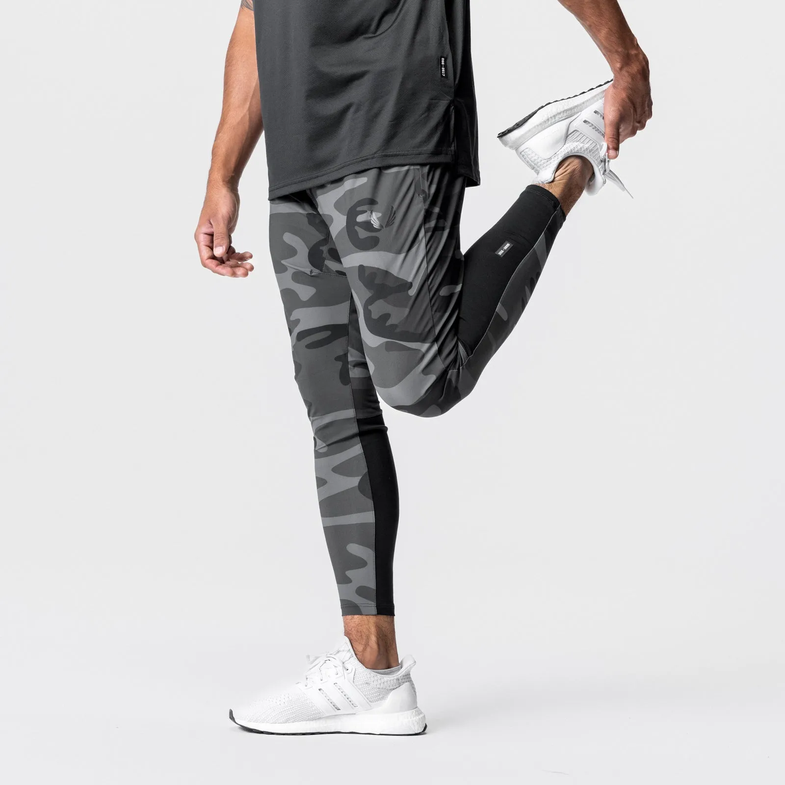 0699. Tetra-Lite? Hybrid Jogger - Black Camo Wrinkle resistant fabric Four Way Stretch