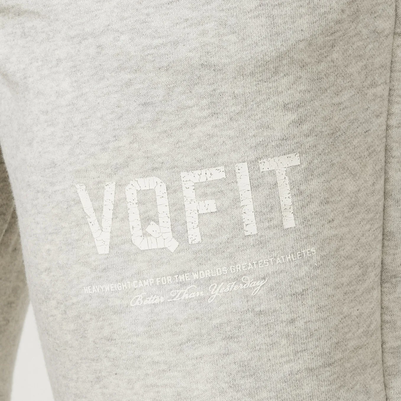 Stain Resistant Weave DurableConstruction Vanquish VQFIT Distressed Print Oat Marl Tapered Sweatpants