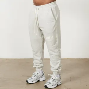 Vanquish VQFIT Distressed Print Oat Marl Tapered Sweatpants Performance Comfort
