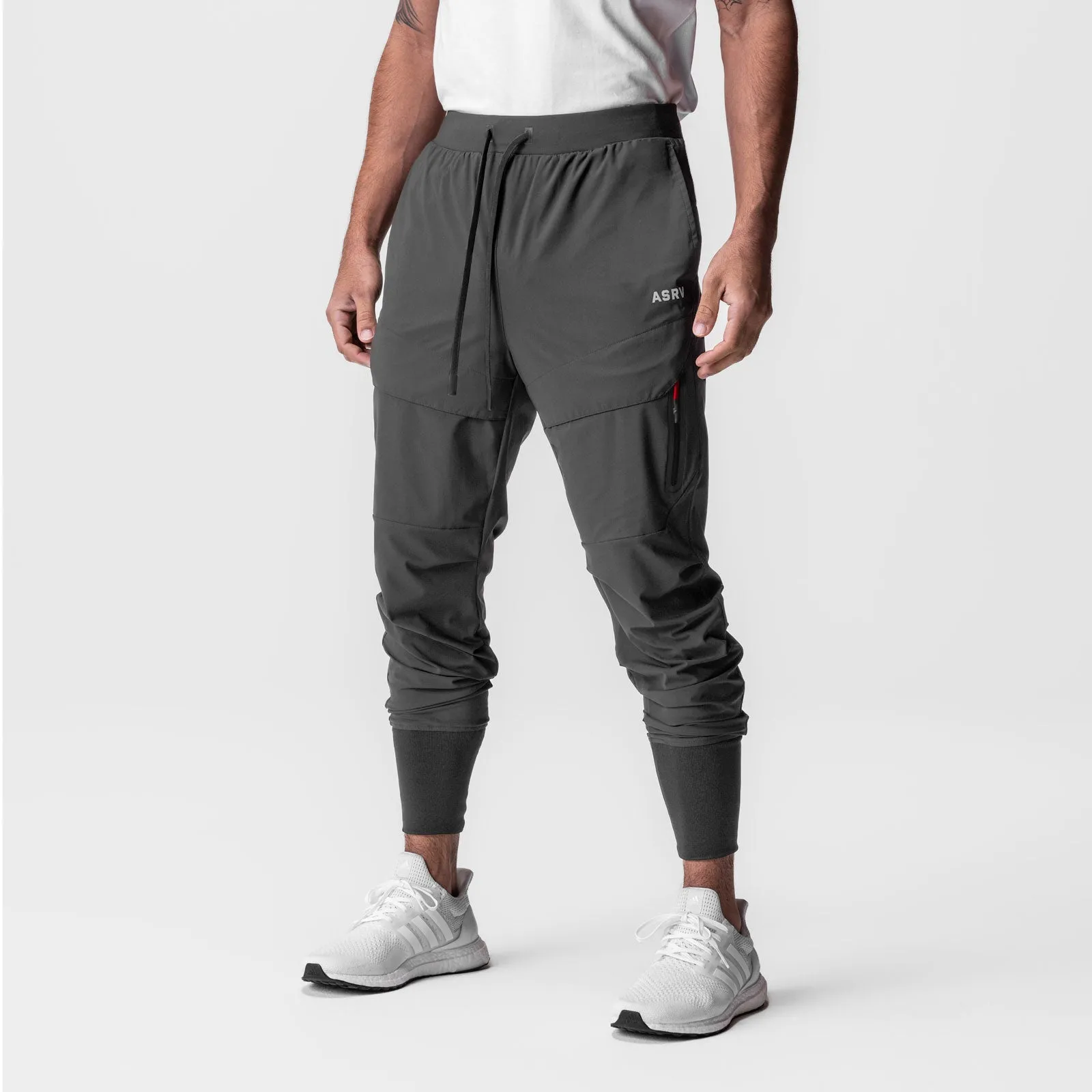 0690. Tetra-Lite? Tech High Rib Jogger - Space Grey Quick Drying