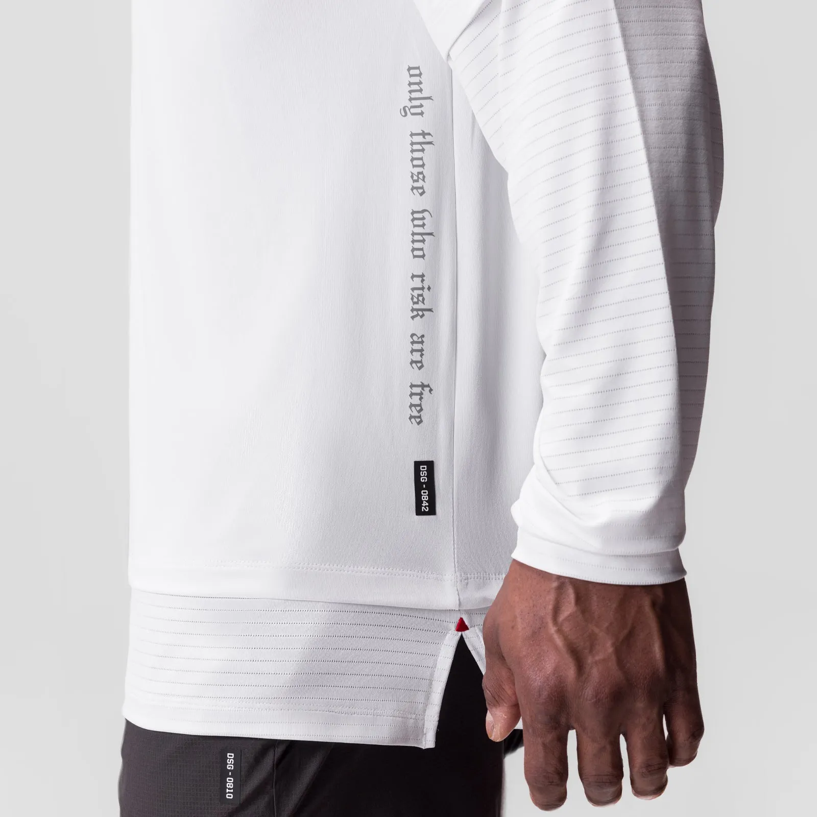 Odor Resistant 0842. 3D-Lite? 2.0 Layered Long Sleeve - White "OTWR"