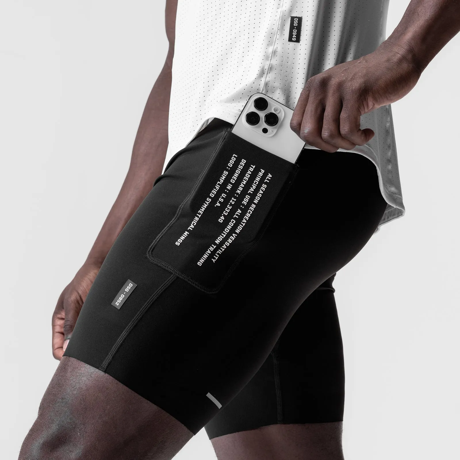 0952. WarpFlexx? Utility Speed Short - Black Snag Free Fabric Technology