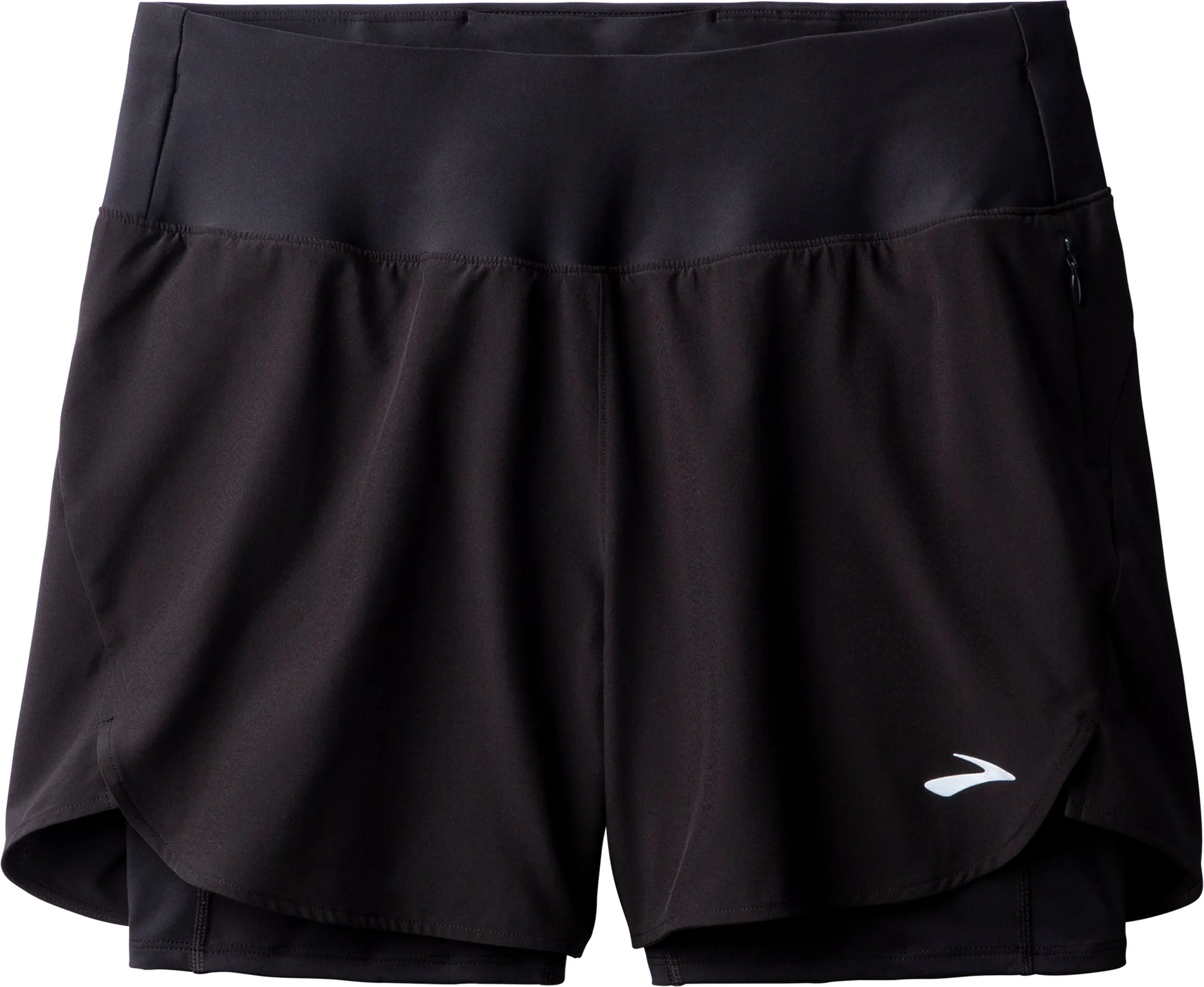 Brooks 5 Inch Chaser 2 In 1 Womens Running Shorts - Black surf wear Collectible Item
