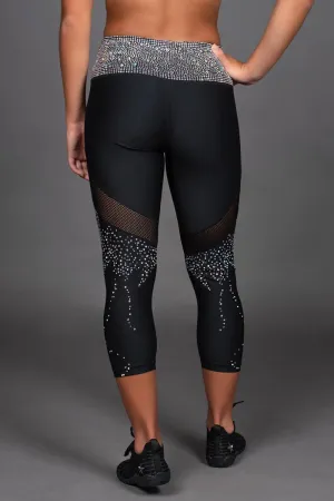 Crystal Couture High Rise Capri - Special Order Studio Practice Comfort Seeker Flexible Compression