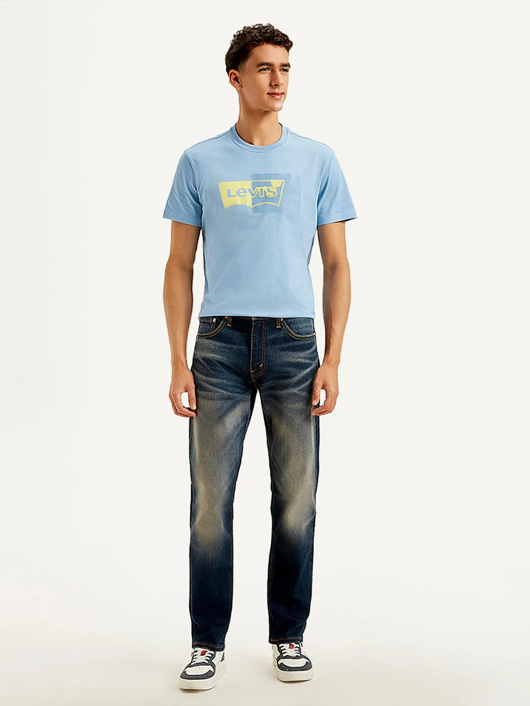 Foundation Piece Fashion Lover Outdoor Enthusiast Men's 511 Blue Slim Fit Mid Rise Jeans