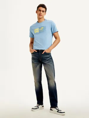 Comfy Choice Men's 511 Blue Slim Fit Mid Rise Jeans