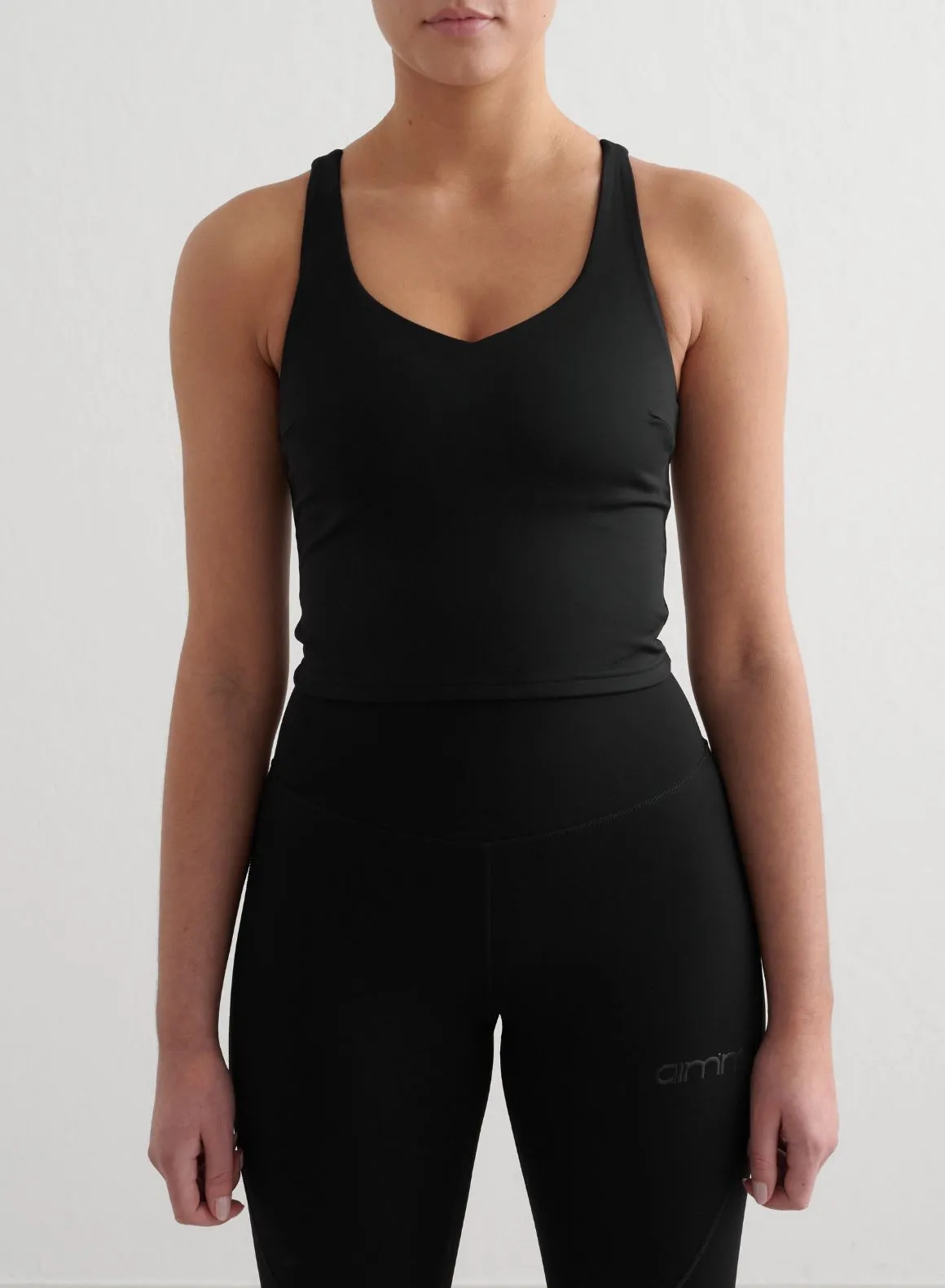 Black Sculpting Strappy Bralette global market