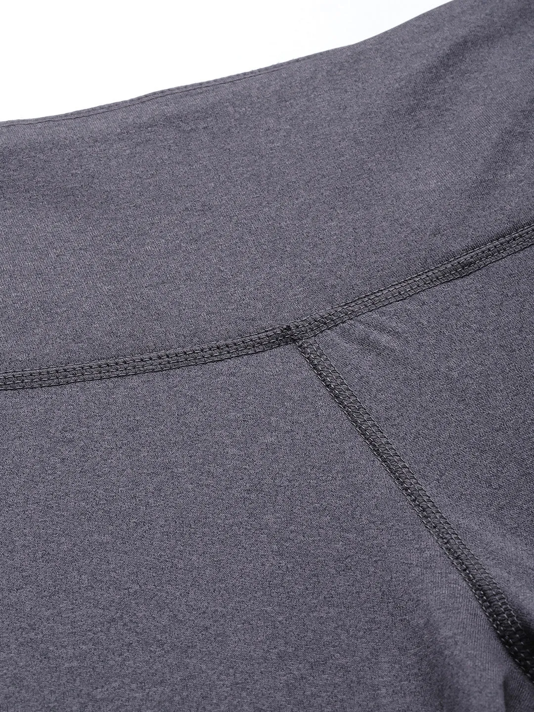 For Men Double Layer Anti Odor School Sports Alcis Women Charcoal Grey Colourblocked Cropped Sport Tights