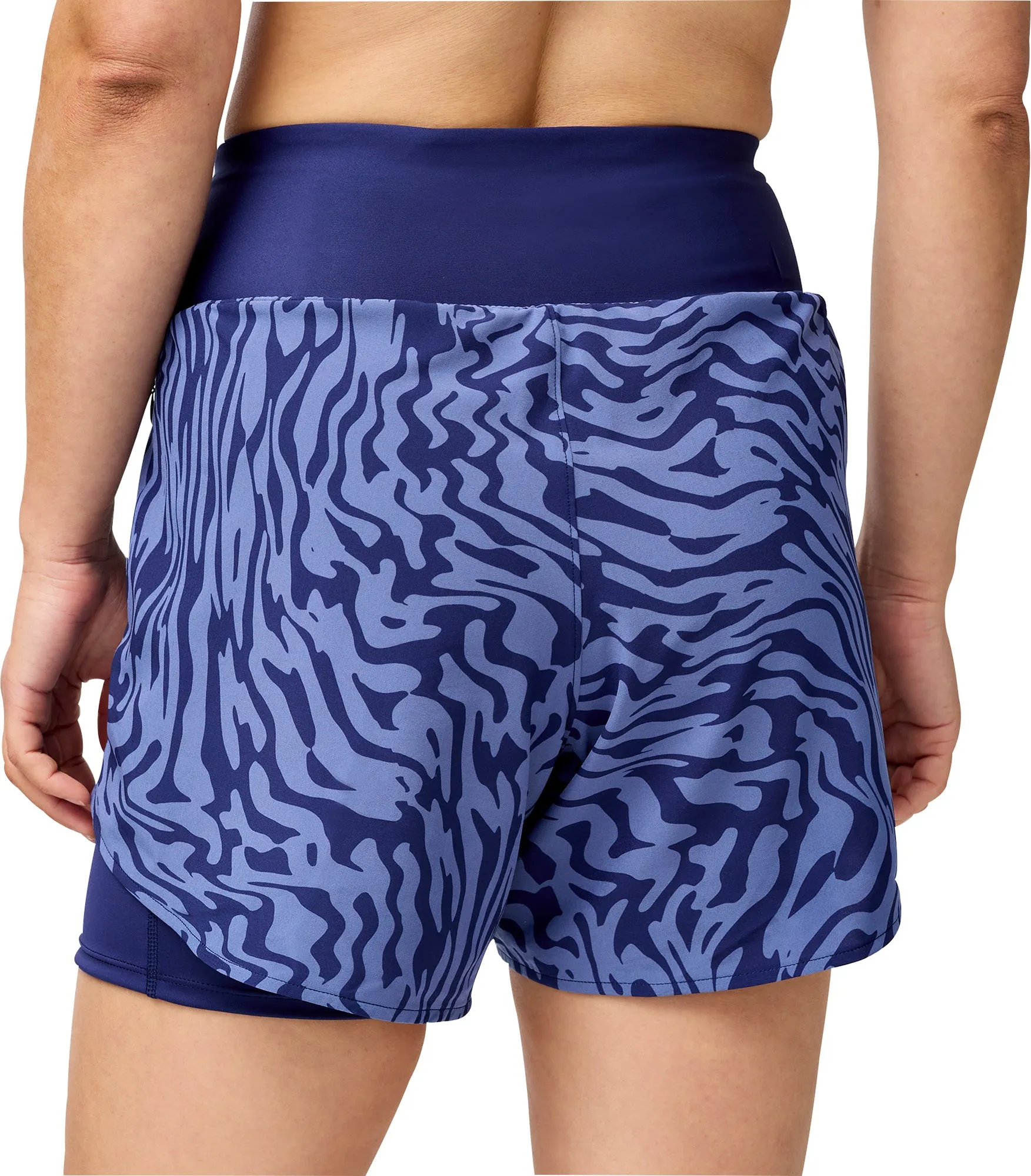 Summer essentials Seamless Integration Brooks 5 Inch Chaser 2 In 1 Womens Running Shorts - Blue