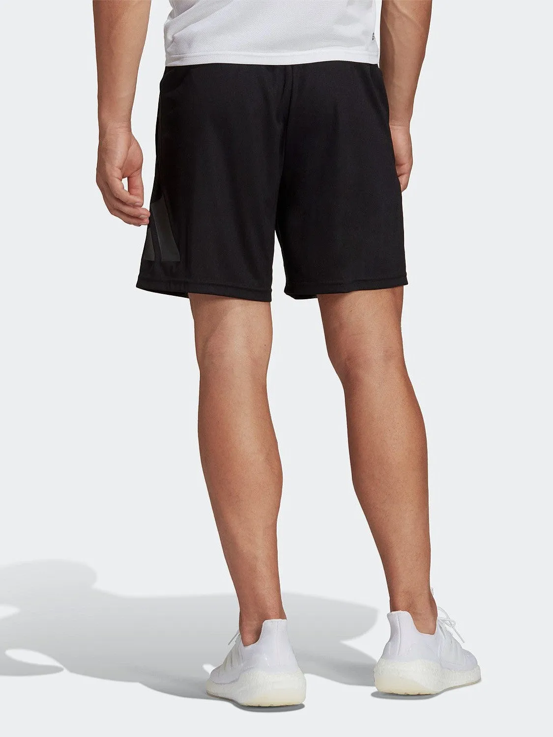 Rubberized Waistband Cooling Mesh Lining Train Essentials Logo Training Shorts