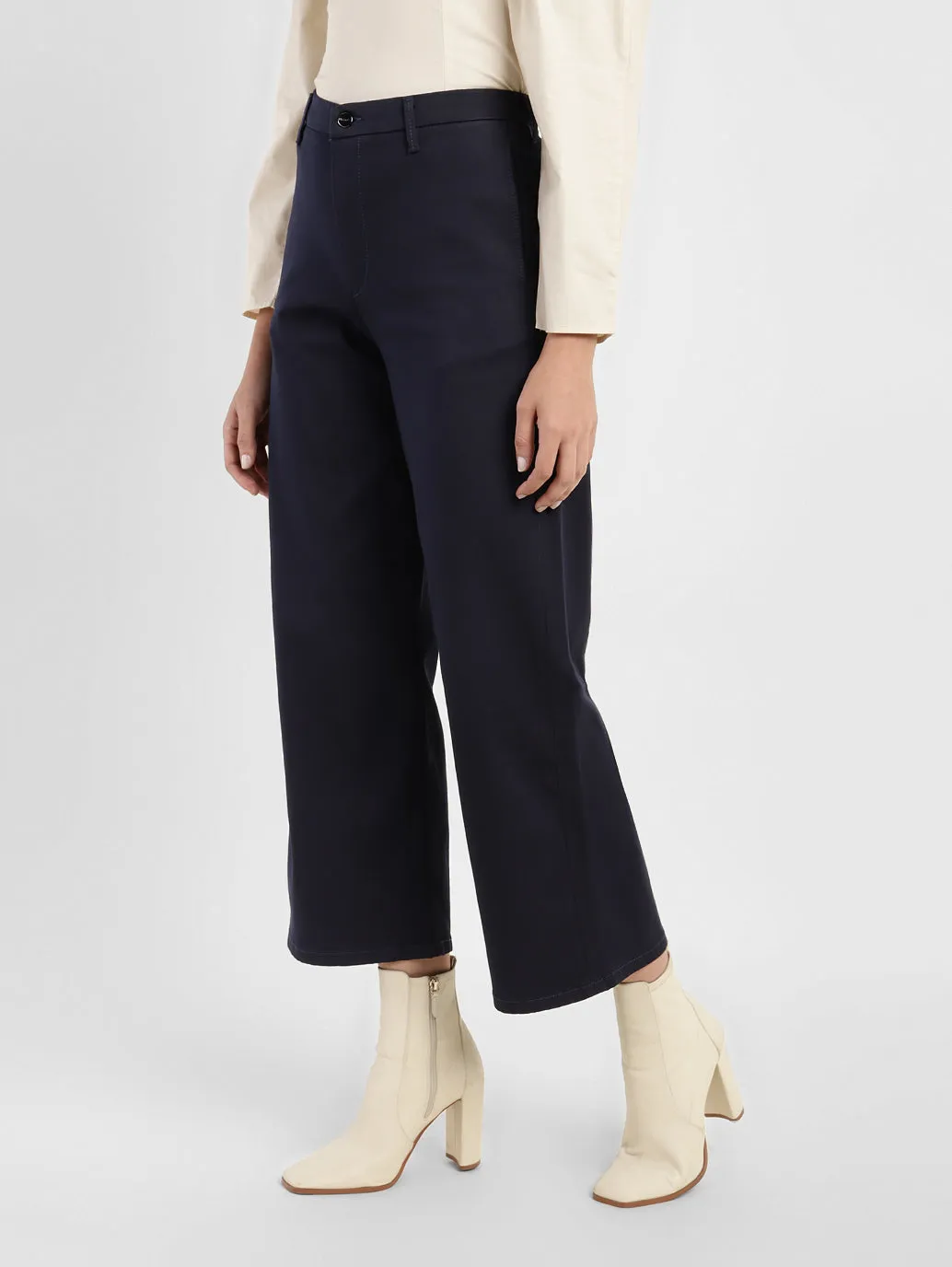 Women's Blue Ribcage Bell Bottom Wide Leg Fit High Rise Jeans All Occasion