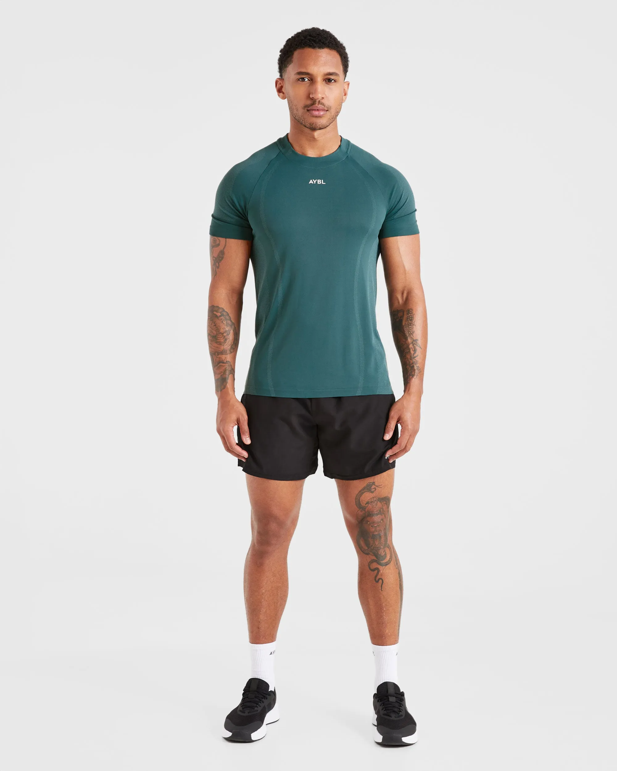 EcoConscious Processing Attain Seamless T Shirt - Pine Forest