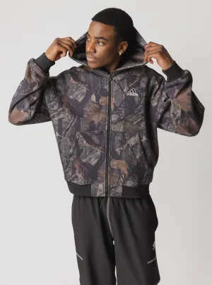 Camo Full-Zip Hoodie European style