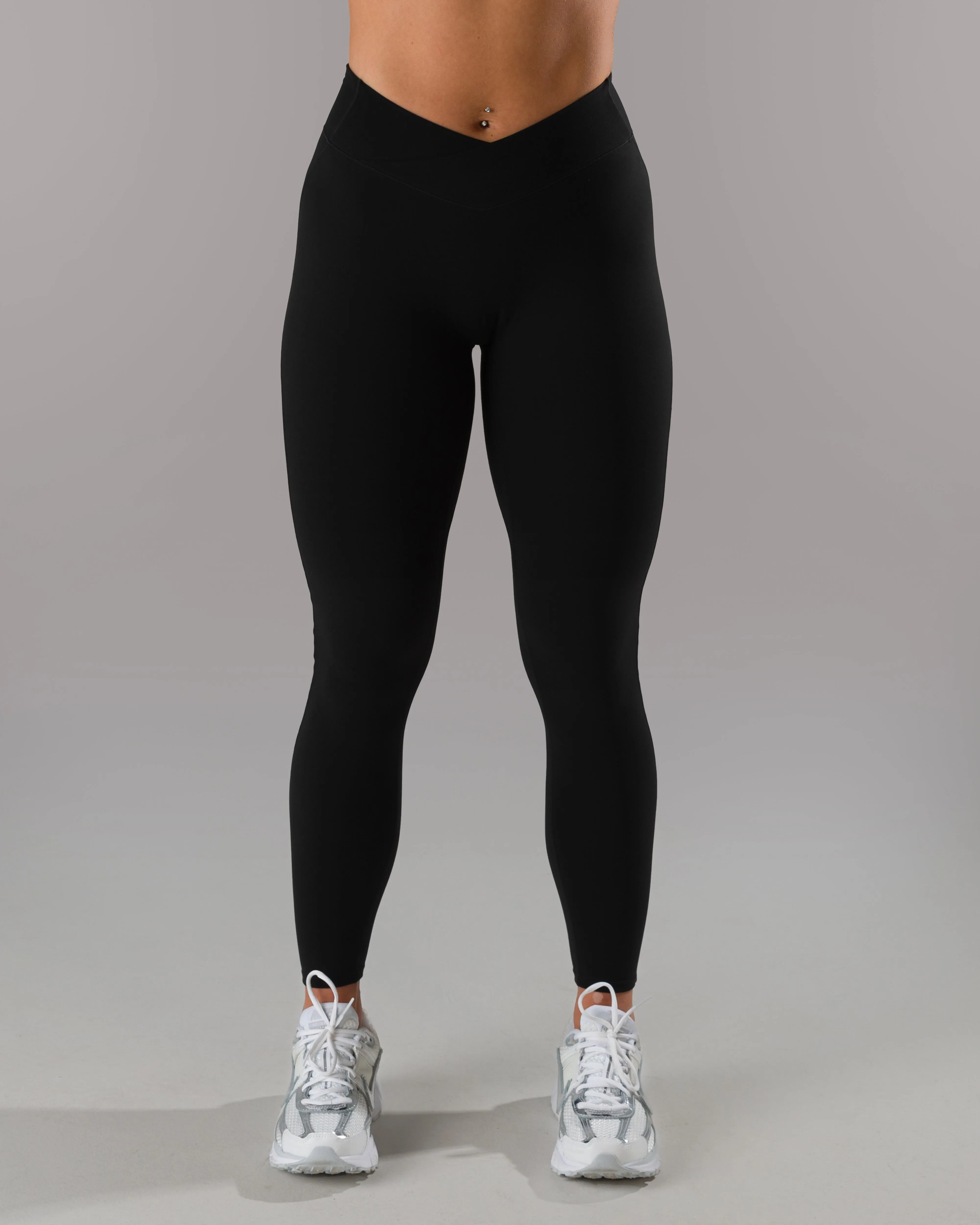 Wrap Legging - Black Comfy Style Beginner Level Quick Dry