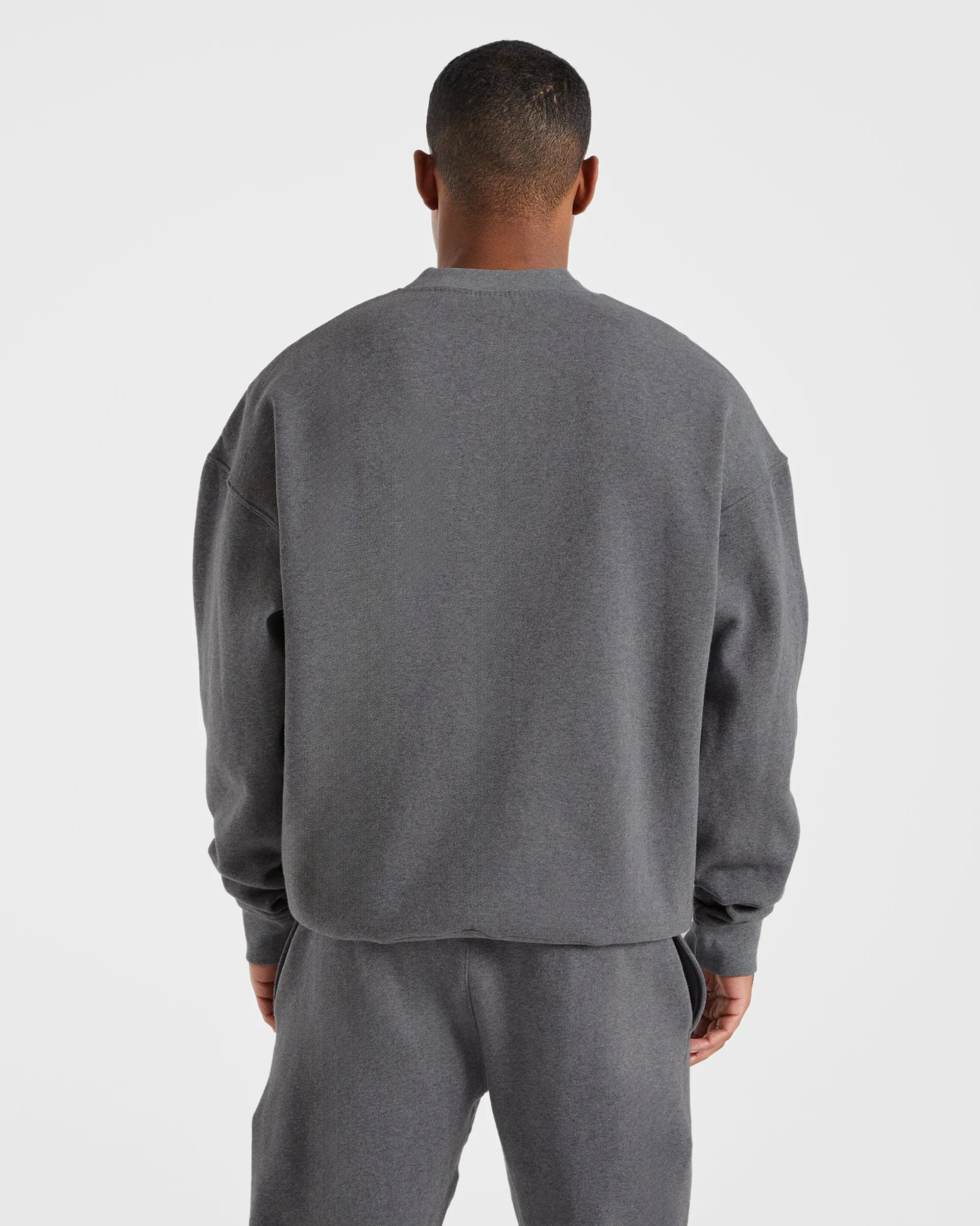 Essential Oversized Sweater - Charcoal Marl City Outfit uniqueness