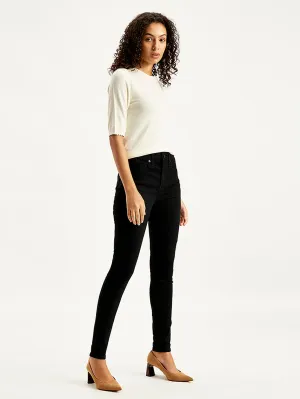 Active Fit Heavy Duty Zipper Mechanism Women's 721 Black Skinny Fit High Rise Jeans