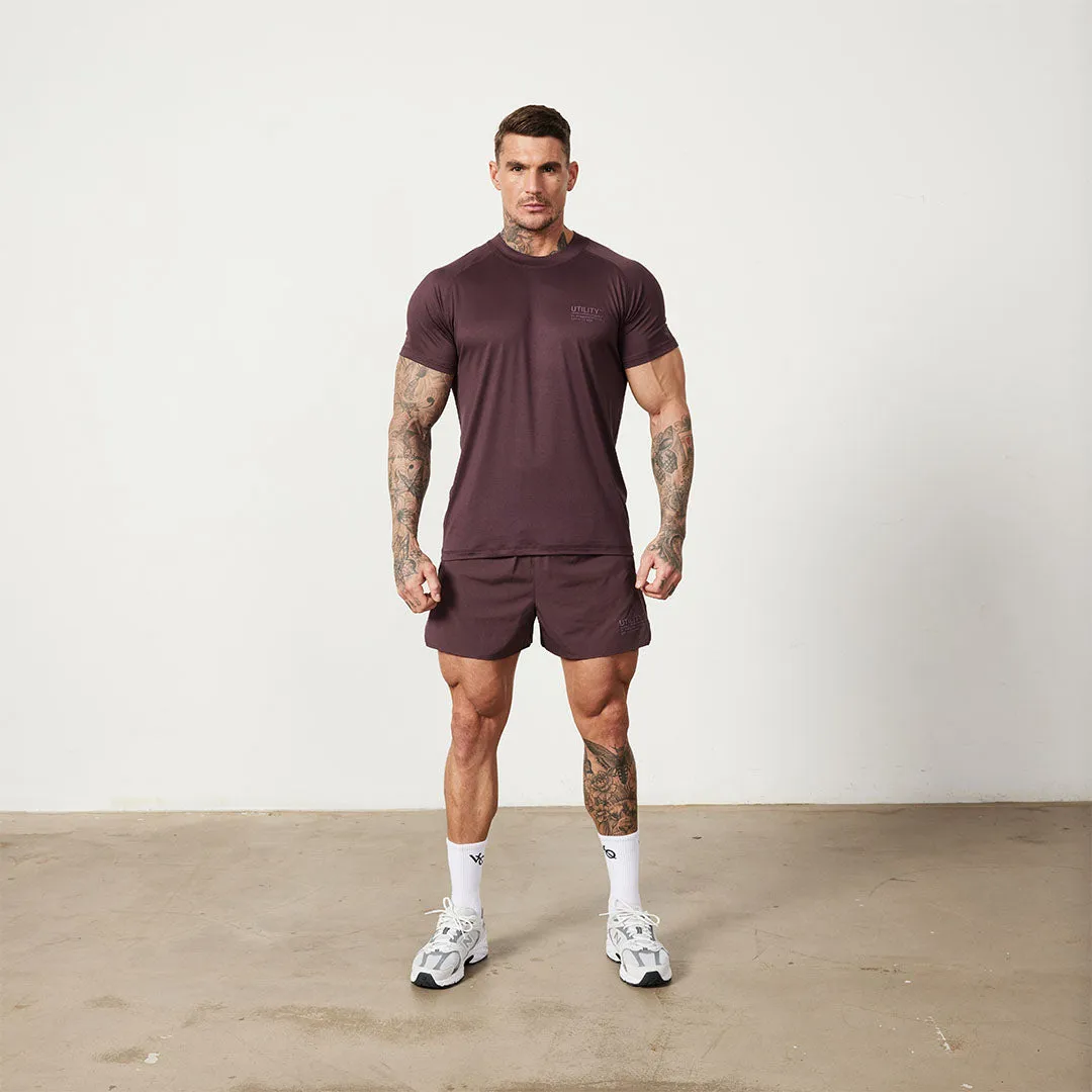 Outdoor Look Vanquish Utility Plum Performance Shorts