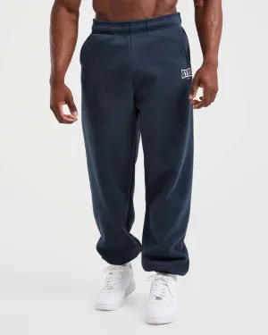 Ultra Soft Inner Layer Thermal regulation Academy Oversized Joggers - Navy