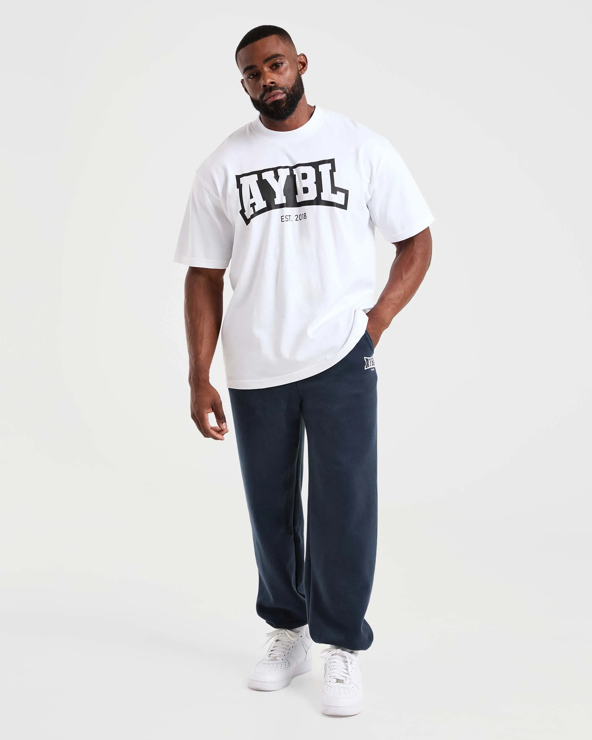 FadeResistantTreatment Academy Oversized Joggers - Navy