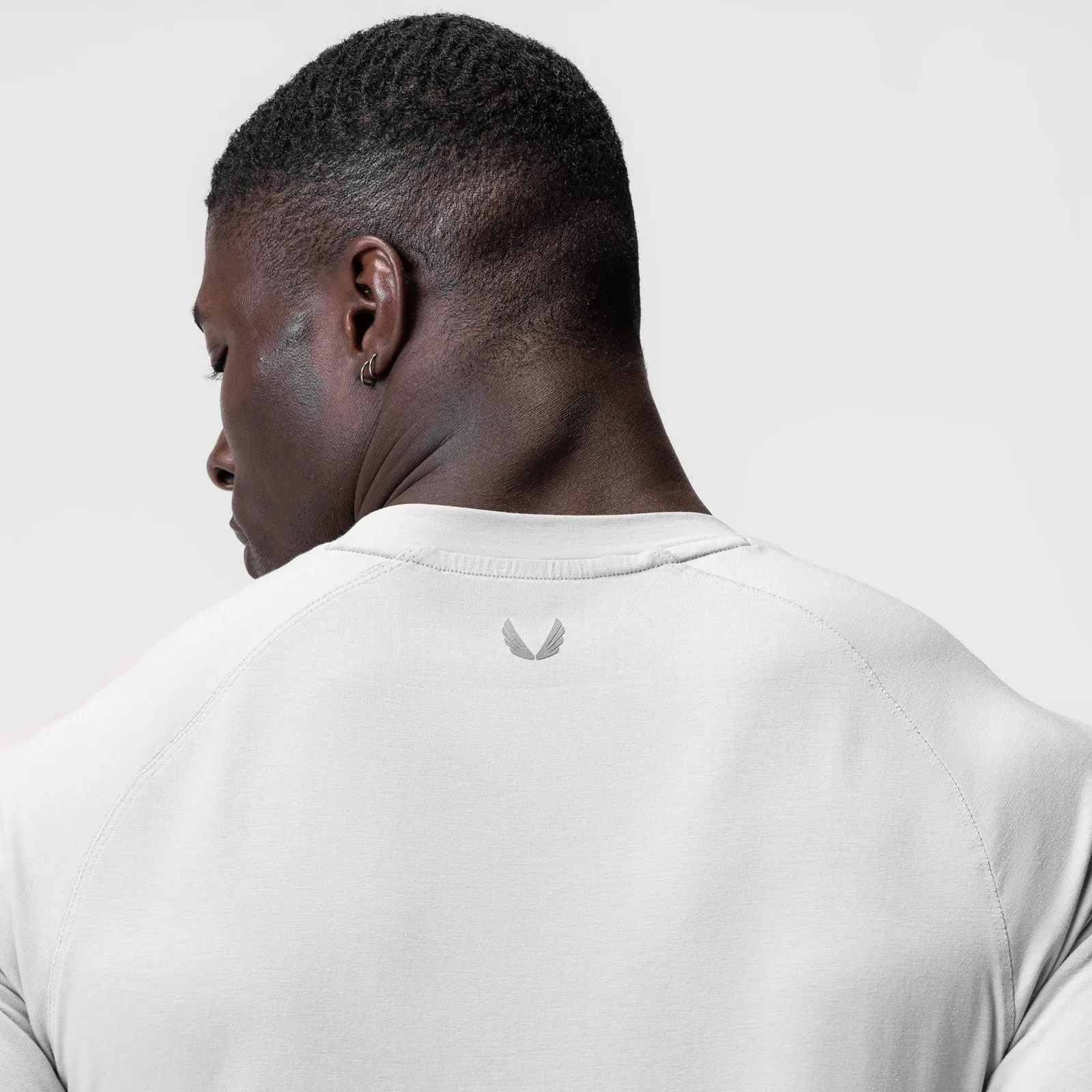 0919. Supima? Fitted Tee - White Elderly clothing Everyday Chic