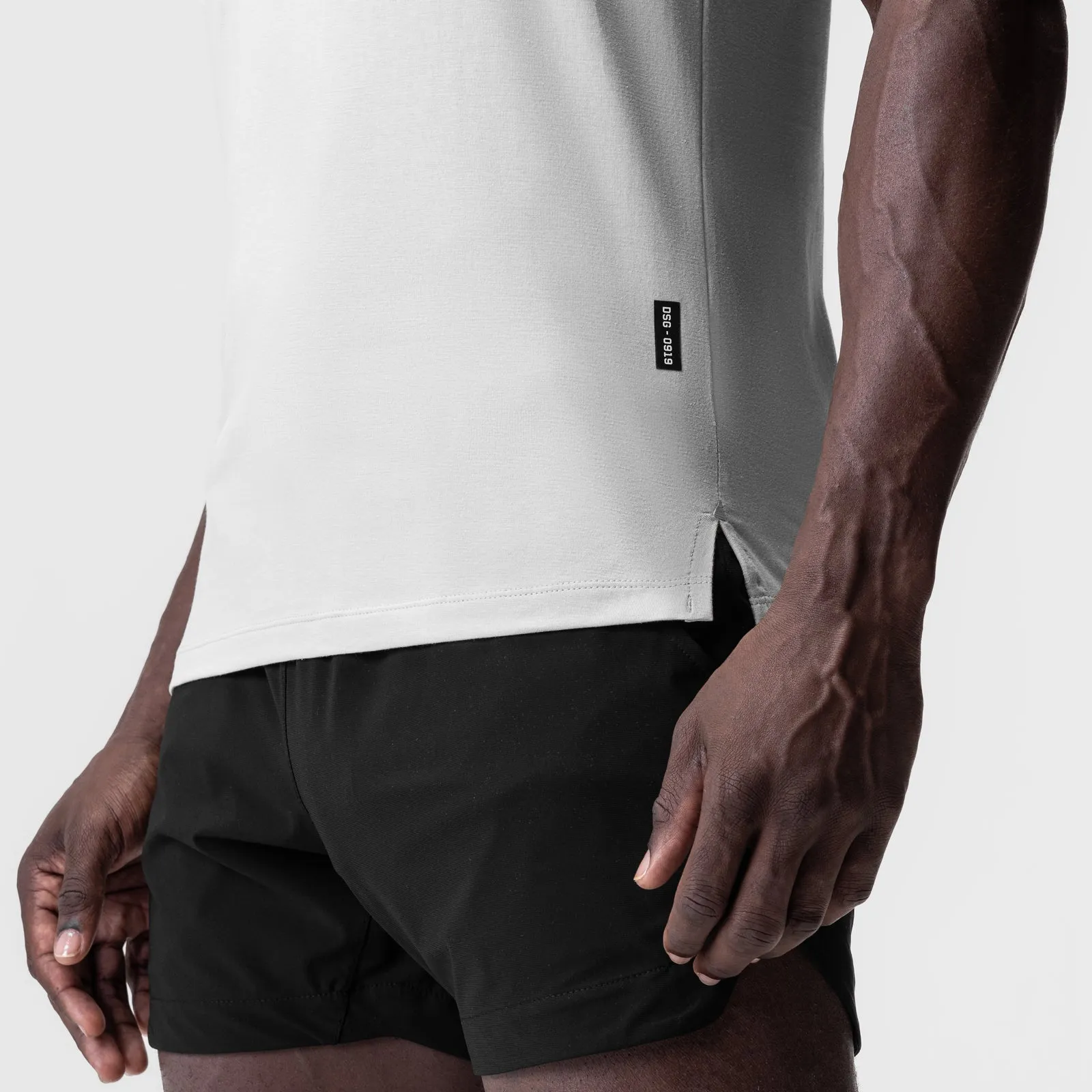 0919. Supima? Fitted Tee - White certified Low Impact Manufacturing
