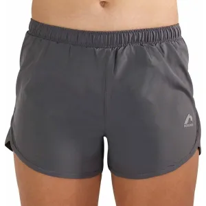 More Mile Strive Womens Running Shorts - Grey Microfiber Blend Fabric