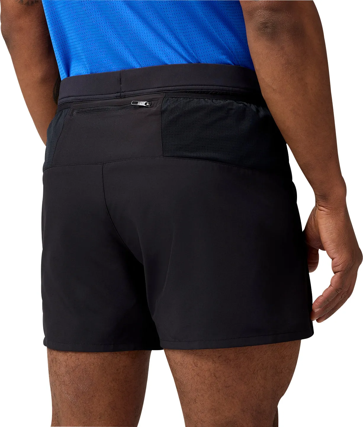 Brooks Journey 5 Inch Mens Running Shorts - Black Faux Leather