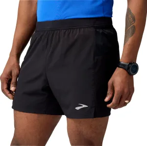 dungarees Brooks Journey 5 Inch Mens Running Shorts - Black