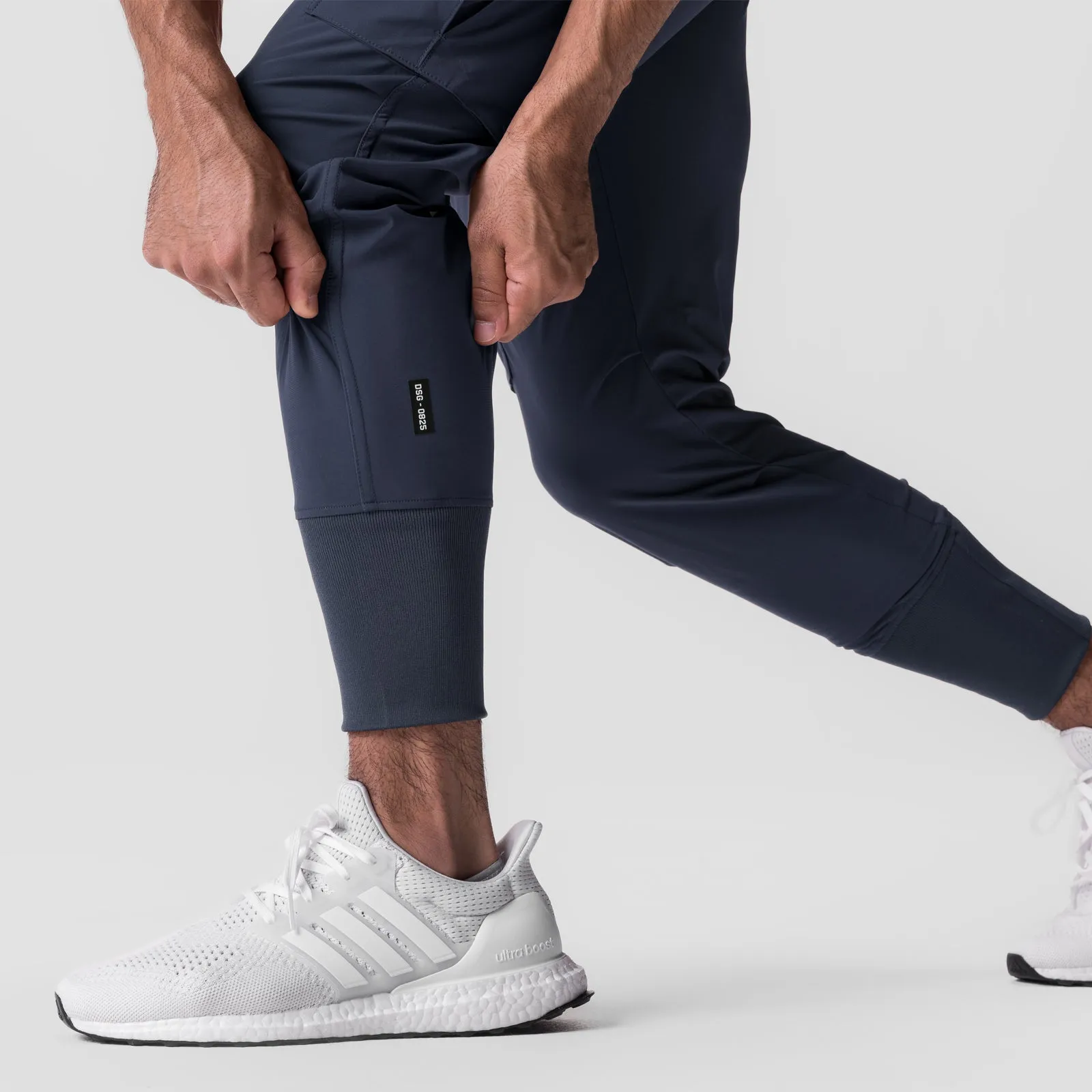 Stretch Fabric 0825. Tetra-Lite? Cargo High Rib Jogger - Navy