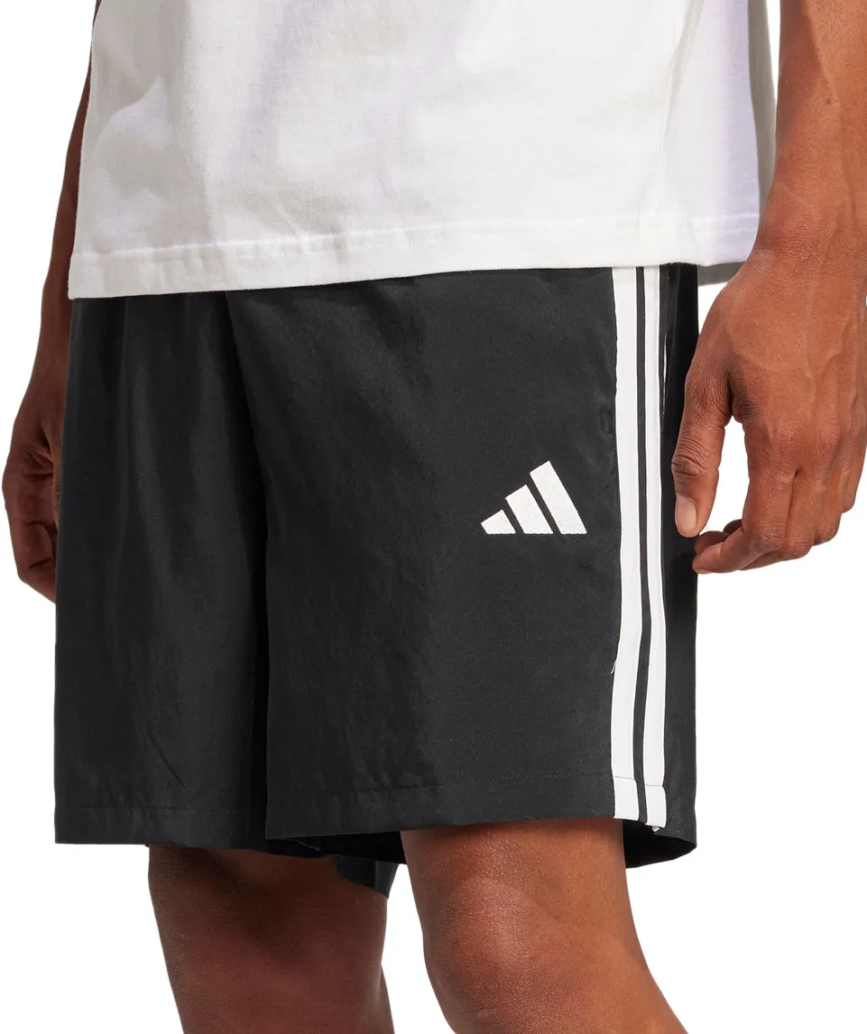 garden party wear Durable Hem Finishing adidas Essentials 3 Stripes Chelsea Mens Training Shorts - Black
