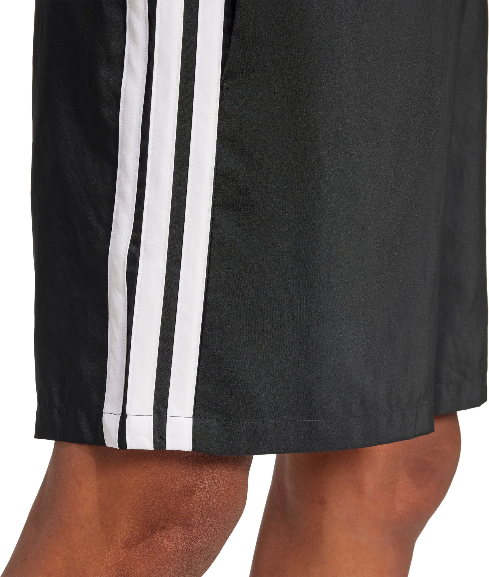 color - fast adidas Essentials 3 Stripes Chelsea Mens Training Shorts - Black