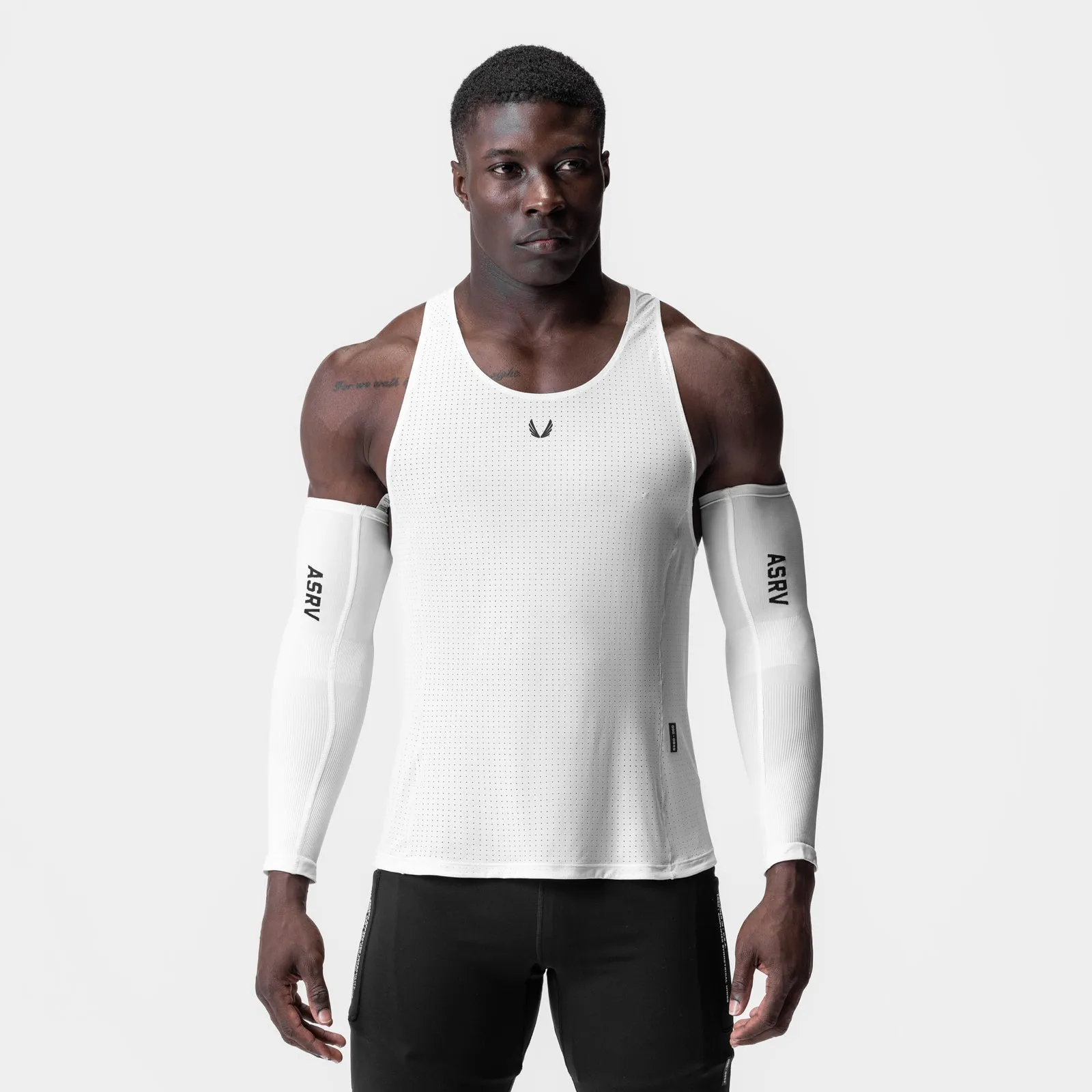 0949. Laser-Vent? Singlet Tank - White integrated design
