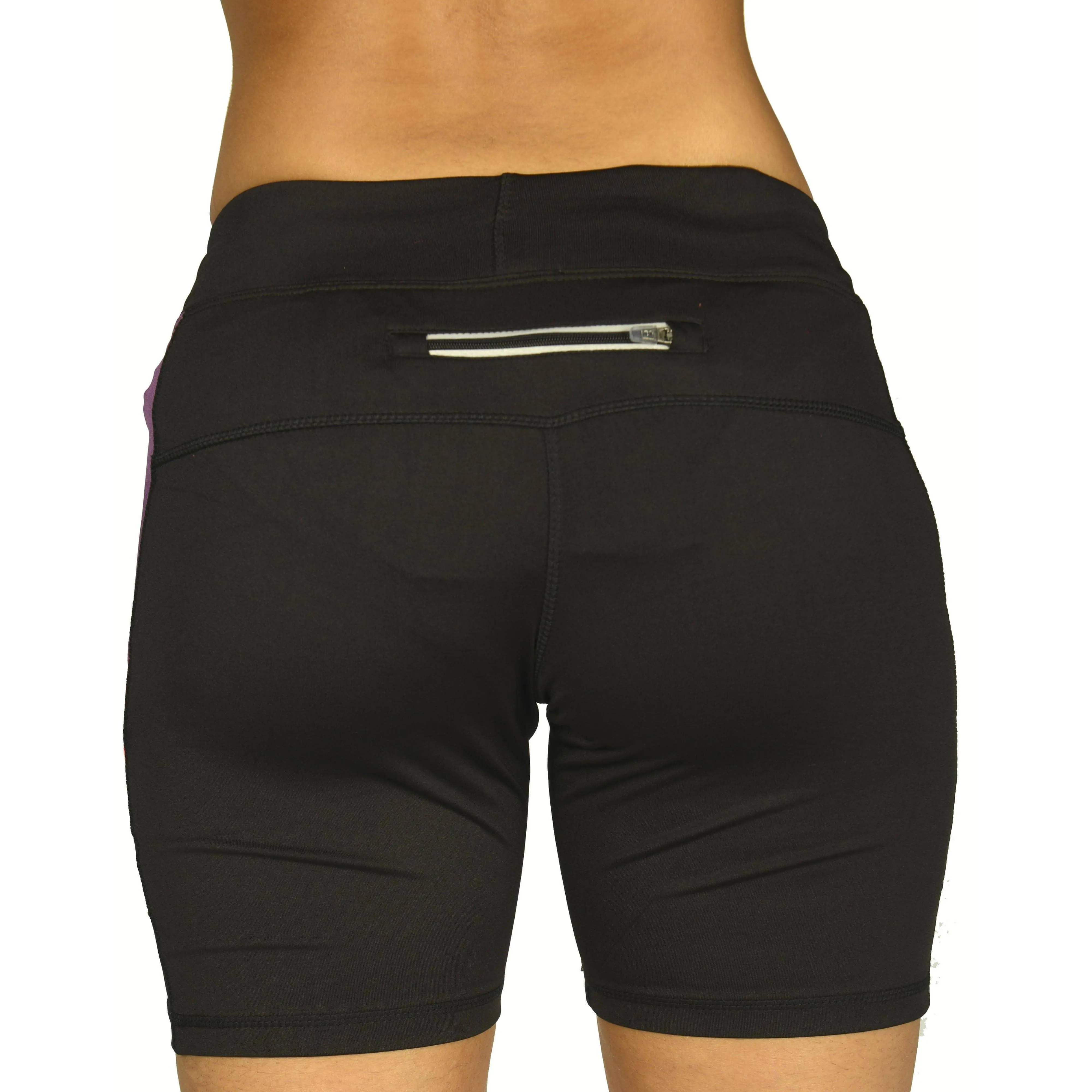 More Mile More-Tech Womens Short Running Tights - Black Cool Fit Easy Movement Fit