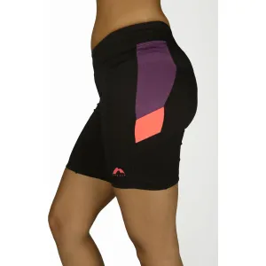 More Mile More-Tech Womens Short Running Tights - Black Tapered leg AbrasionResistant