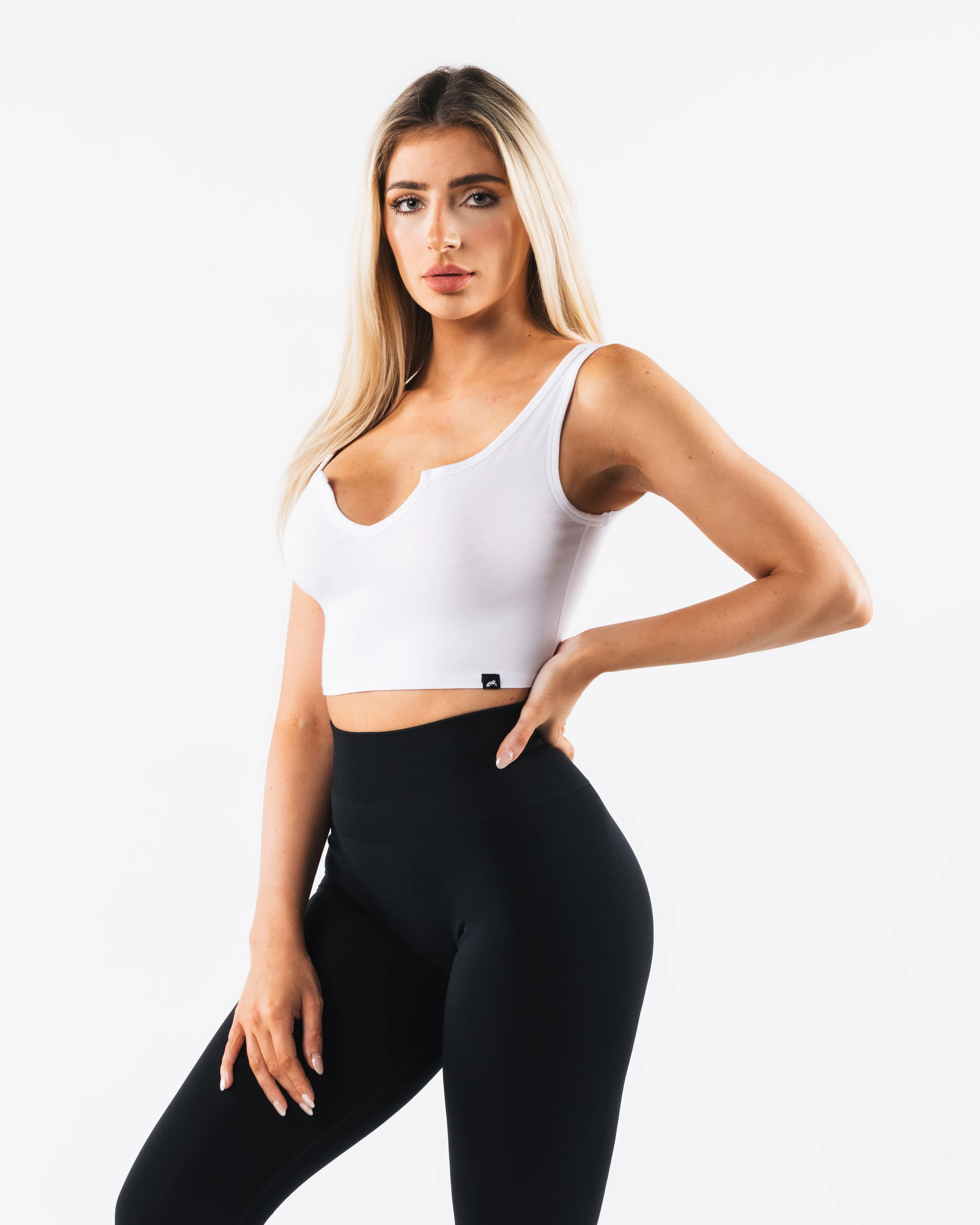 Reflective Safety Accents OT Slit Tank - White