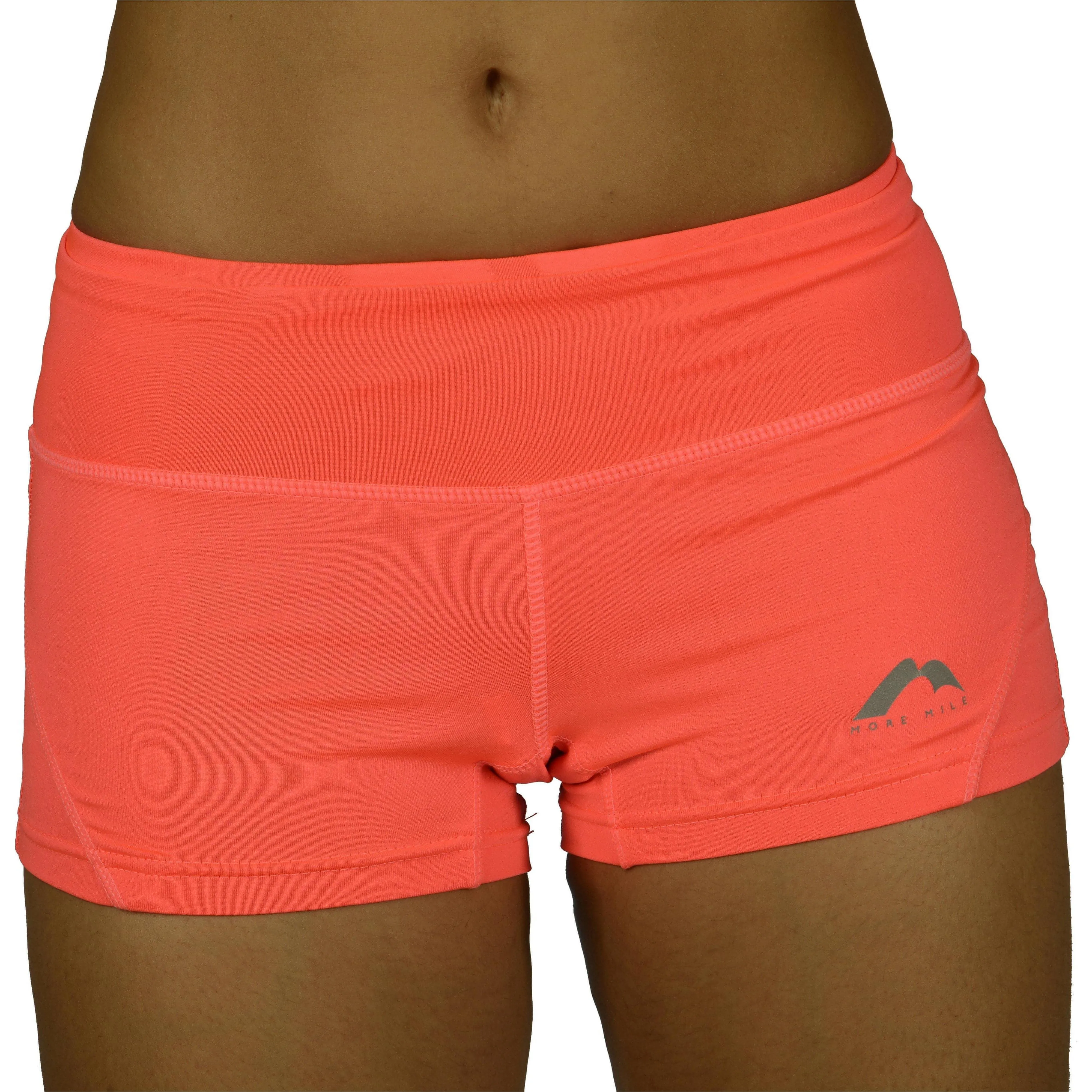 Four Way Stretch More Mile More-Tech 3 Inch Womens Running Shorts - Pink