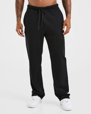 Non Binding Cuffs Quick Flex Craft Oversized Straight Leg Joggers - Black