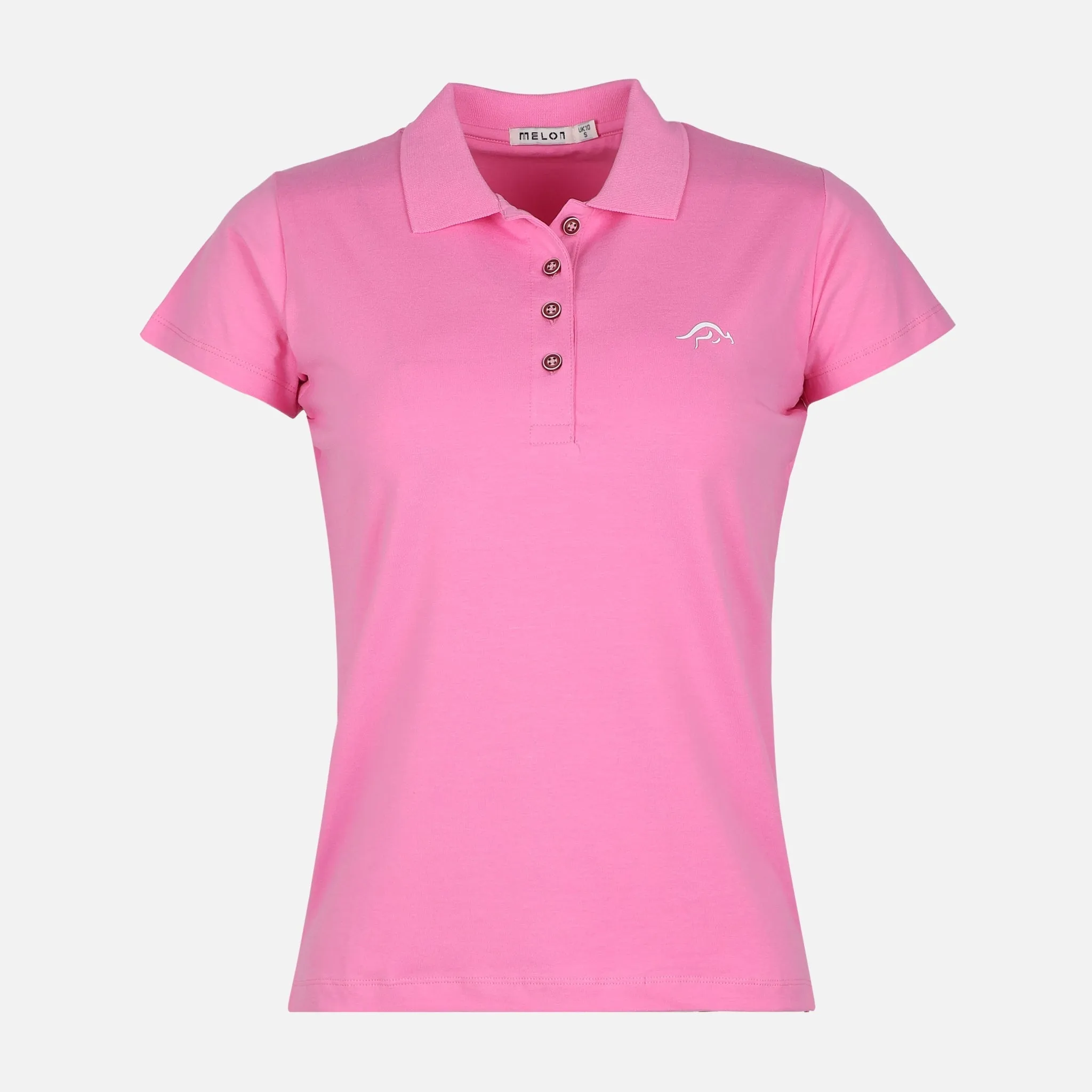 WOMEN FASHION JERSEY POLO Day Glow Open Glow