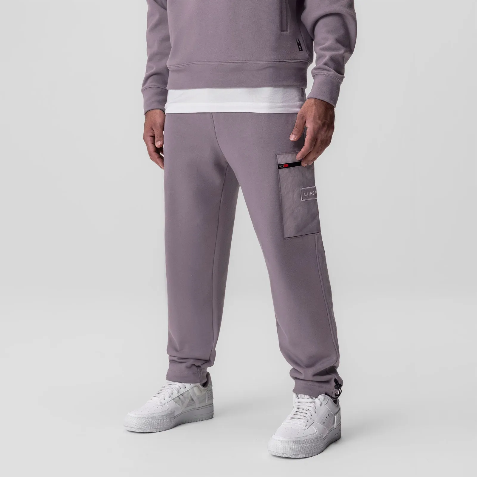 0914. Tech-Terry? Paneled Cinch Cargo Jogger - Moonscape/Wave-dye Fashion Forward NoiseReducingFabric