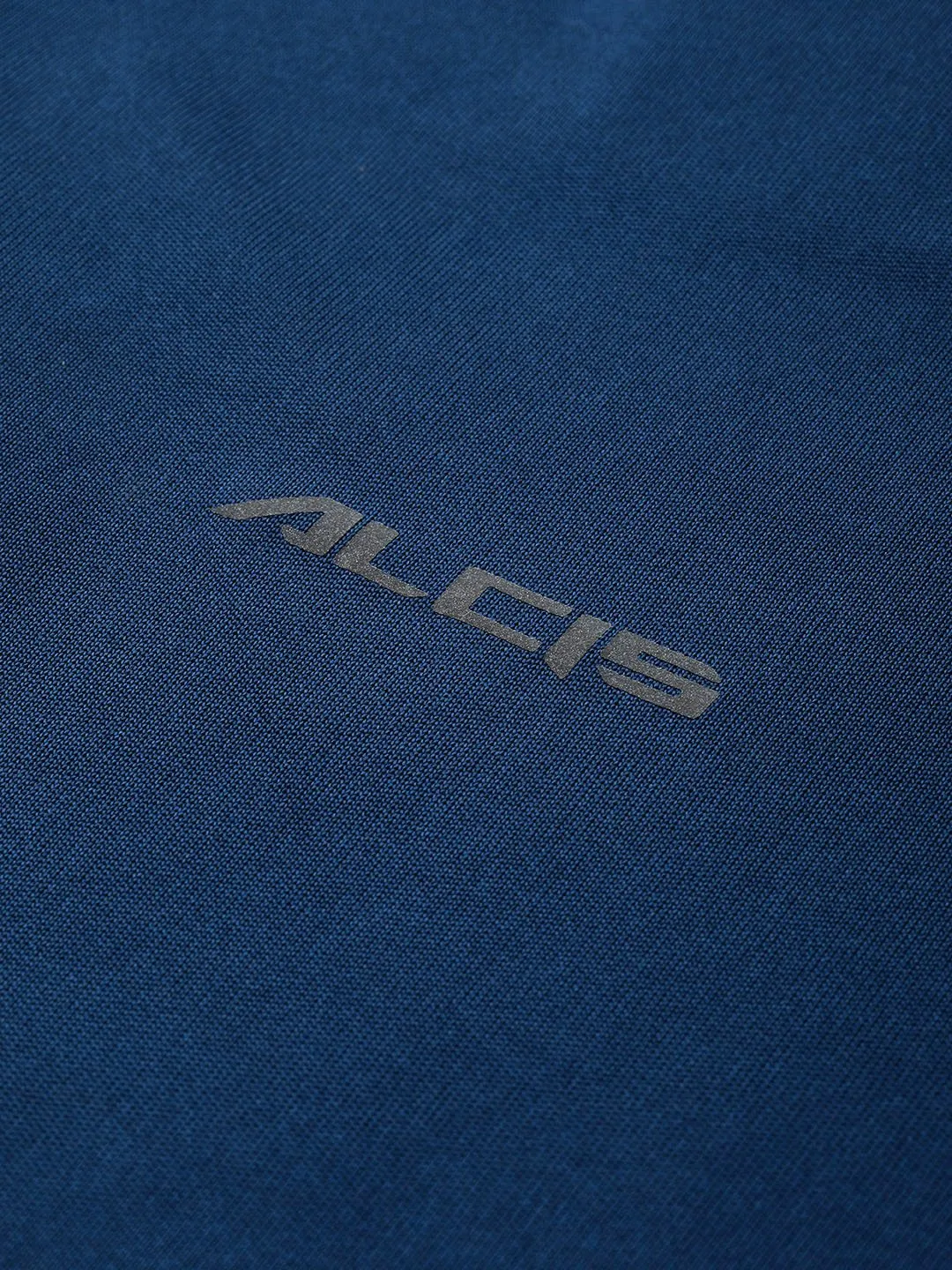 Alcis Men Navy Blue Anti-Viral Round Neck Training T-shirt ShapeRetentionCloth