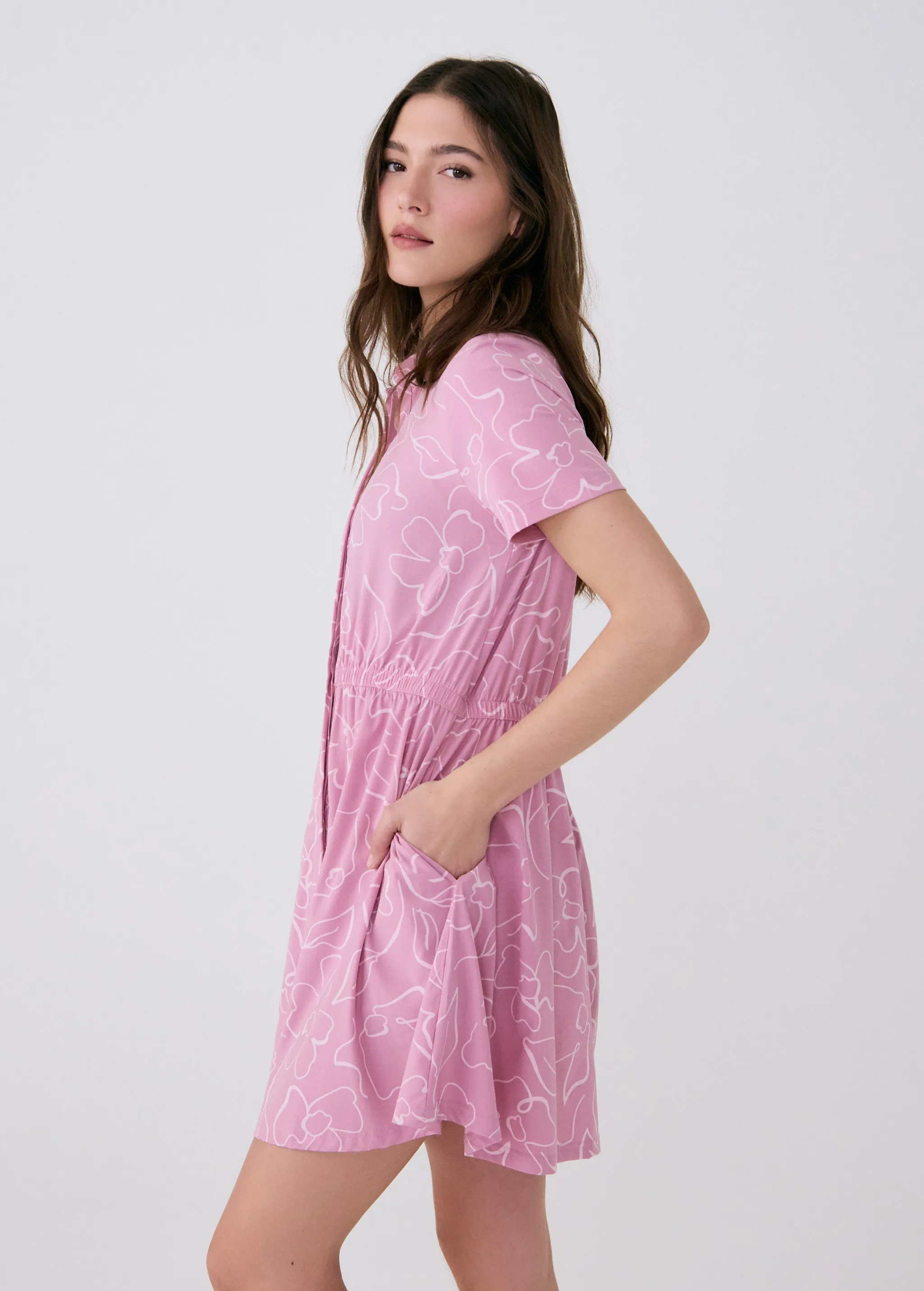 DoubleStitched FlexSeamTechnology Sofia Short Sleeve Dress